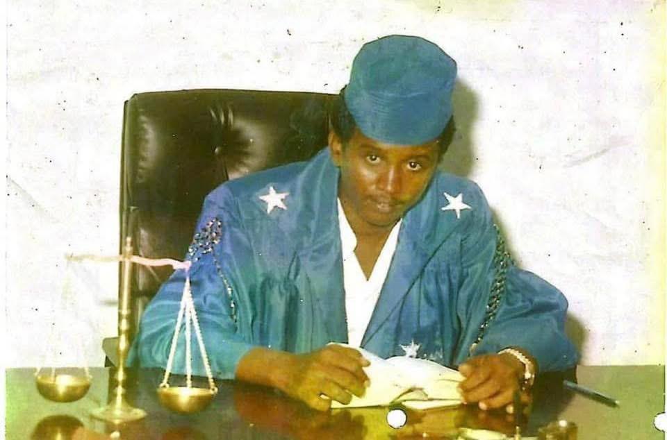 Tahlil Haji Ahmed serving as a judge